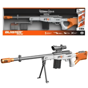 Pușcă cu lunetă "awm", cu gloanțe moi