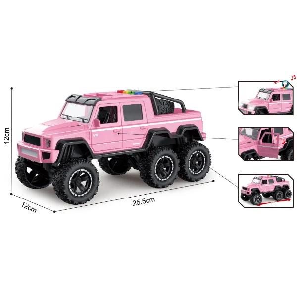 1:16 suv cu 6 roti și inertie (lumini /sunete) 4