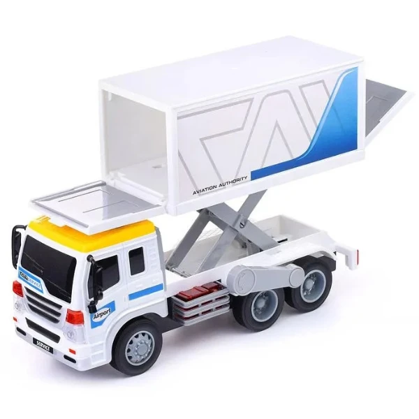 1:16 vehicul de serviciu aeroportuar cu fricțiune (lumini /sunete) 5