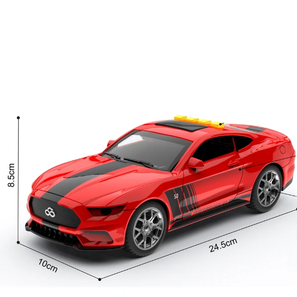 1:18 mașină sport cu inerție (lumină / sunet) 4
