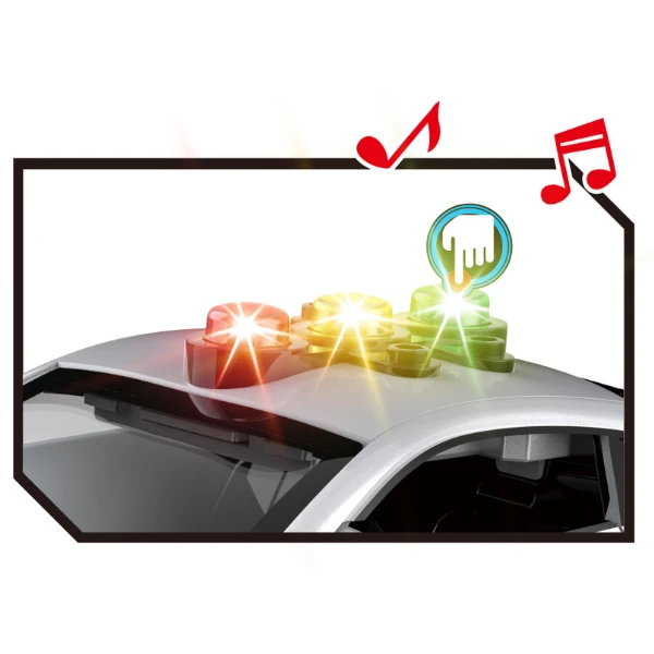 1:18 mașină de poliție "germană", cu inerție (lumină / sunet) 7