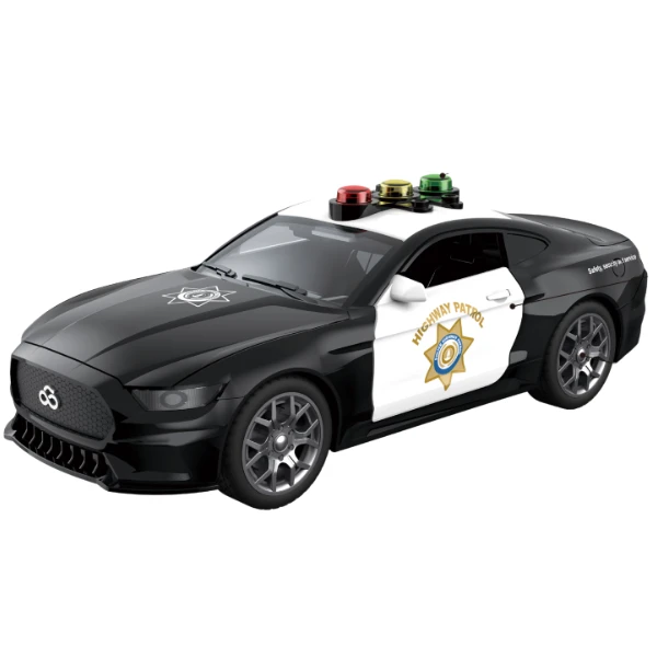 1:18 mașină de poliție "americană", cu inerție (lumină / sunet) 2