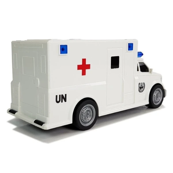 1:20 ambulanță cu fricțiune (lumini / sunete) 4