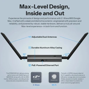Sonoff dongle max z-wave 800 poe (dongle-mzg23) Thumbnail 4