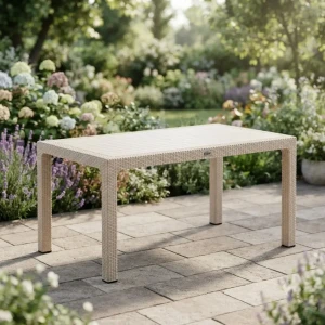 Стол urano из полипропилена современный дизайн и прочность 120x70 cm, капучино(spt-r040)