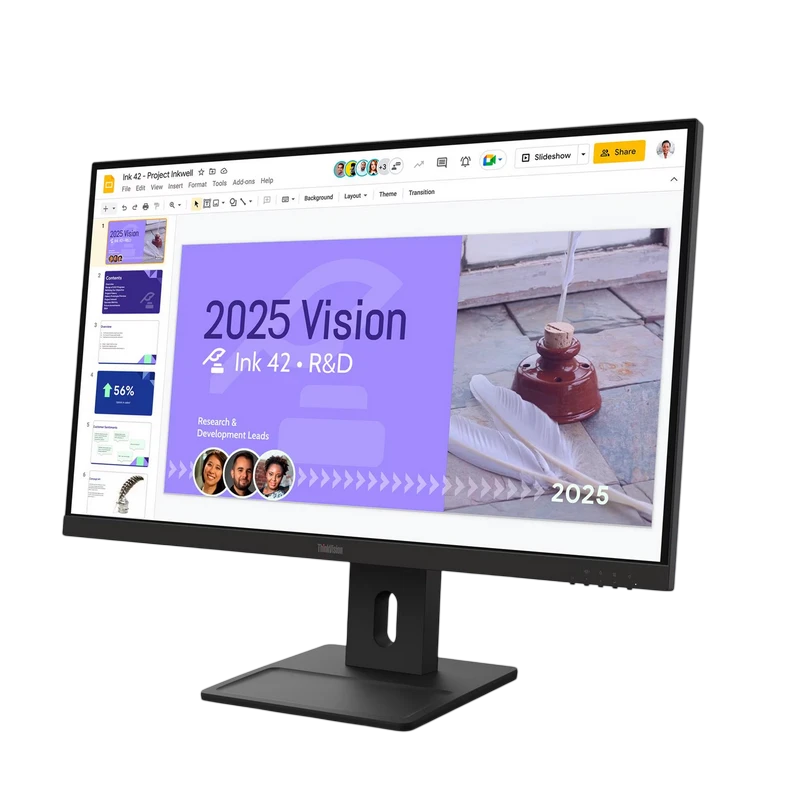 27" monitor lenovo e27q-40, ips 2560x1440 wqhd, raven black 8