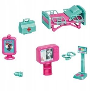 Setul de joc „clinică mobilă” cu păpușă și accesorii Thumbnail 5