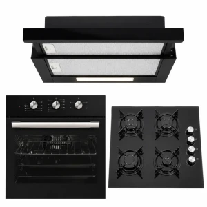 Set 3 buc kumtel blacks, hota telescopică + plită pe gaz + cuptor electric Thumbnail 2