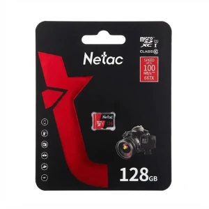 Card memorie netac p500 extreme pro microsdxc 128gb v30/a1/u3 up to 100mb/s