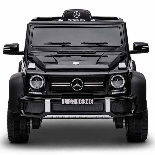 Mașinuță mercedes-benz g63 amg 6×6, baterie 12v10ah, 6 motoare de 35w, roti eva, scaune din piele 2