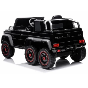Mașinuță mercedes-benz g63 amg 6×6, baterie 12v10ah, 6 motoare de 35w, roti eva, scaune din piele Thumbnail 4