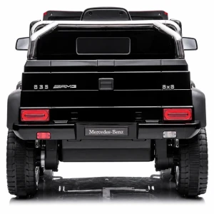 Mașinuță mercedes-benz g63 amg 6×6, baterie 12v10ah, 6 motoare de 35w, roti eva, scaune din piele Thumbnail 6
