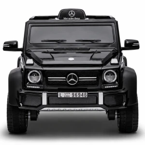 Mașinuță mercedes-benz g63 amg 6×6, baterie 12v10ah, 6 motoare de 35w, roti eva, scaune din piele Thumbnail 2