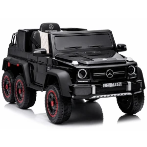 Mașinuță mercedes-benz g63 amg 6×6, baterie 12v10ah, 6 motoare de 35w, roti eva, scaune din piele Thumbnail 3