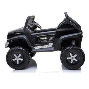 Mașinuță mercedes-benz unimog, baterie 12v14ah, 4 motoare de 60w, roti eva, scaune din piele Thumbnail 4
