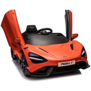 Mașinuță mclaren 765lt, baterie 12v7ah, 4 motoare de 35w, roti eva, scaune din piele Thumbnail 5