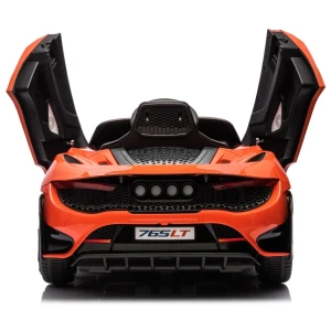 Mașinuță mclaren 765lt, baterie 12v7ah, 4 motoare de 35w, roti eva, scaune din piele Thumbnail 3
