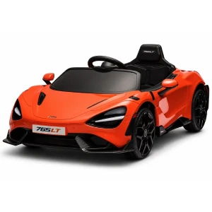 Mașinuță mclaren 765lt, baterie 12v7ah, 4 motoare de 35w, roti eva, scaune din piele