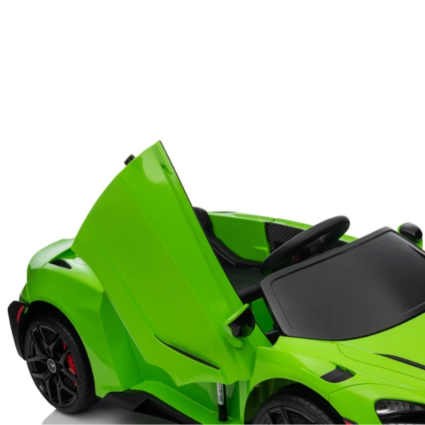 Детский электромобиль mclaren 765lt: аккумулятор 12 в / 7 а·ч, четыре мотора по 35 вт, колеса eva, кожаные сиденья. 6