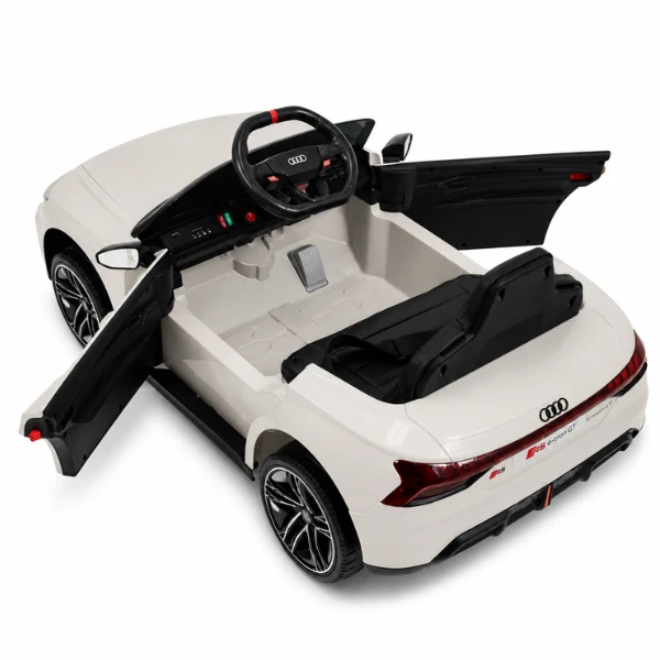 Mașinuță audi e-tron, baterie 12v4.5ah, 2 motoare de 35w, roti eva, scaune din piele 4