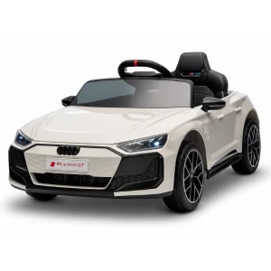 Mașinuță audi e-tron, baterie 12v4.5ah, 2 motoare de 35w, roti eva, scaune din piele