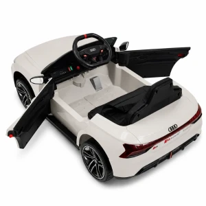 Mașinuță audi e-tron, baterie 12v4.5ah, 2 motoare de 35w, roti eva, scaune din piele Thumbnail 4