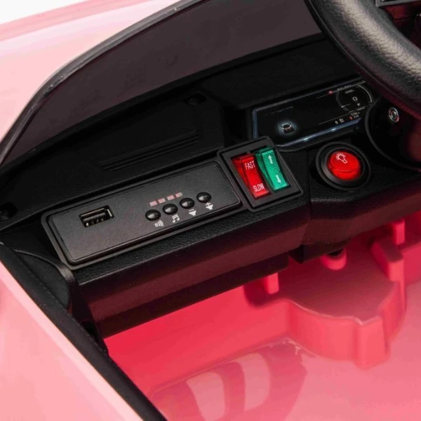 Mașinuță audi e-tron, baterie 12v4.5ah, 2 motoare de 35w, roti eva, scaune din piele 7