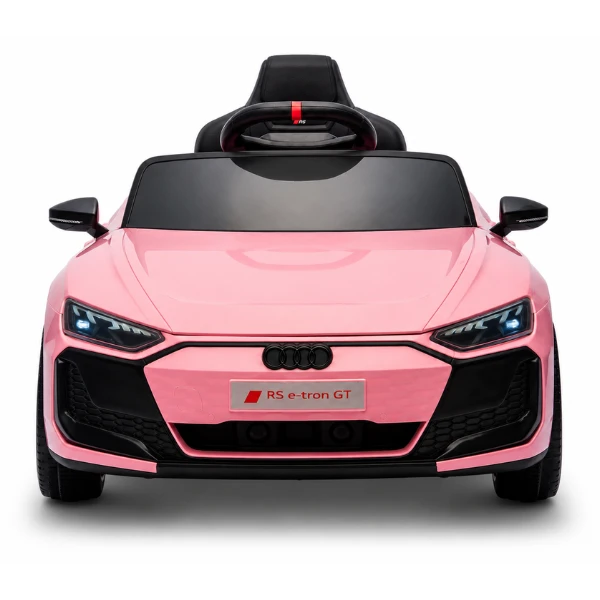 Mașinuță audi e-tron, baterie 12v4.5ah, 2 motoare de 35w, roti eva, scaune din piele 2