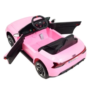 Mașinuță audi e-tron, baterie 12v4.5ah, 2 motoare de 35w, roti eva, scaune din piele Thumbnail 4