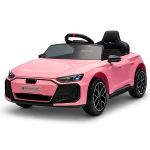 Mașinuță audi e-tron, baterie 12v4.5ah, 2 motoare de 35w, roti eva, scaune din piele