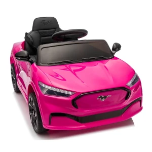 Mașinuță ford mustang mach-e, baterie 24v5ah, 2 motoare de 60w, roti eva, scaune din piele Thumbnail 3