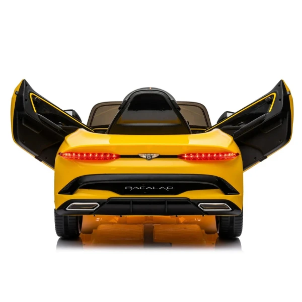 Mașinuță bentley bacalar, baterie 12v7ah, 2 motoare de 35w, roti eva, scaune din piele 7