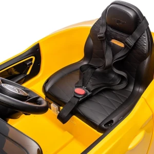 Mașinuță bentley bacalar, baterie 12v7ah, 2 motoare de 35w, roti eva, scaune din piele Thumbnail 9