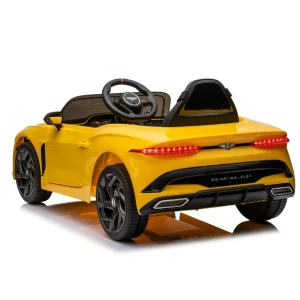 Mașinuță bentley bacalar, baterie 12v7ah, 2 motoare de 35w, roti eva, scaune din piele Thumbnail 4