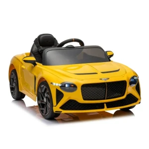 Mașinuță bentley bacalar, baterie 12v7ah, 2 motoare de 35w, roti eva, scaune din piele Thumbnail 8