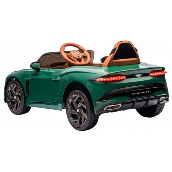 Mașinuță bentley bacalar, baterie 12v7ah, 2 motoare de 35w, roti eva, scaune din piele 4