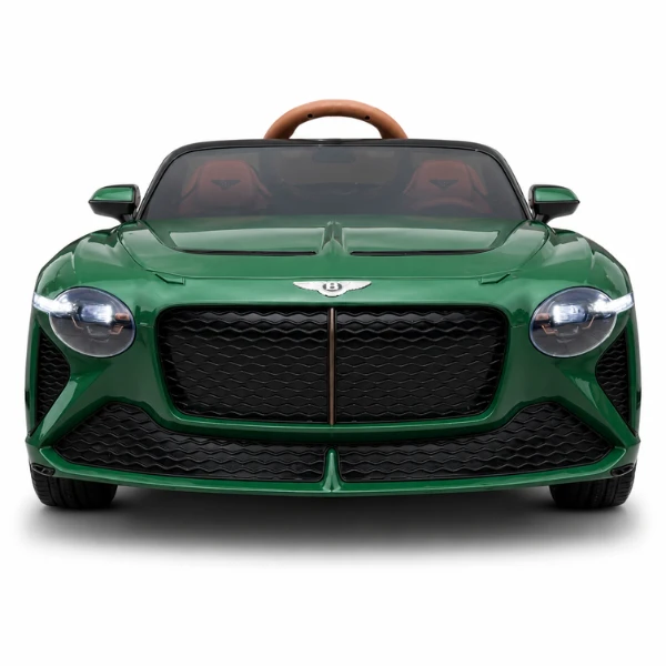 Mașinuță bentley bacalar, baterie 12v7ah, 2 motoare de 35w, roti eva, scaune din piele 2