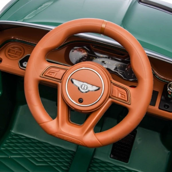 Mașinuță bentley bacalar, baterie 12v7ah, 2 motoare de 35w, roti eva, scaune din piele 11