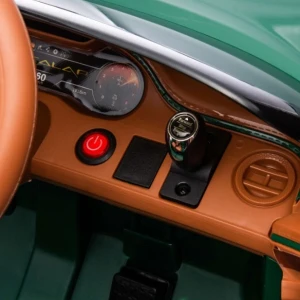 Mașinuță bentley bacalar, baterie 12v7ah, 2 motoare de 35w, roti eva, scaune din piele Thumbnail 9