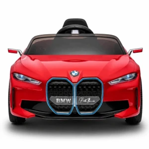 Mașinuță bmw i4, baterie 12v7ah, 4 motoare de 25-35w, roti eva, scaune din piele Thumbnail 2