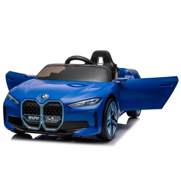 Mașinuță bmw i4, baterie 12v7ah, 4 motoare de 25-35w, roti eva, scaune din piele 3