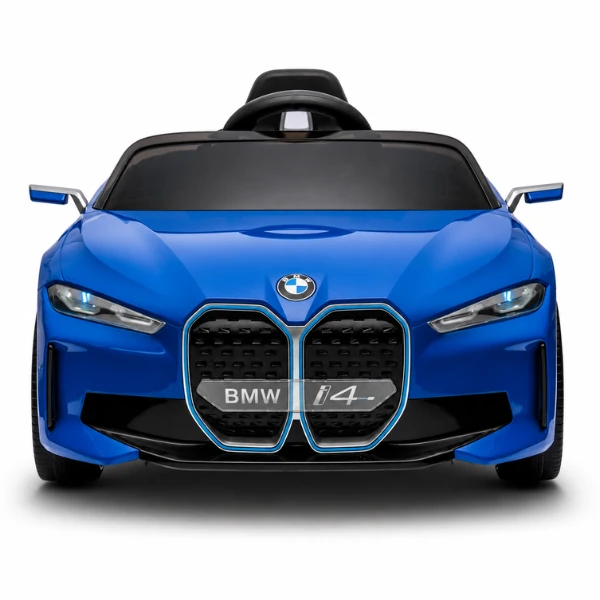 Mașinuță bmw i4, baterie 12v7ah, 4 motoare de 25-35w, roti eva, scaune din piele 2
