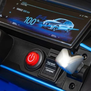 Mașinuță bmw i4, baterie 12v7ah, 4 motoare de 25-35w, roti eva, scaune din piele Thumbnail 9