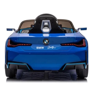 Mașinuță bmw i4, baterie 12v7ah, 4 motoare de 25-35w, roti eva, scaune din piele Thumbnail 6