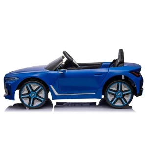 Mașinuță bmw i4, baterie 12v7ah, 4 motoare de 25-35w, roti eva, scaune din piele Thumbnail 7