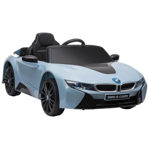 Mașinuță bmw i8, baterie 12v7ah, 2 motoare de 35w, roti eva, scaune din piele 8