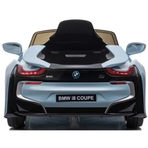 Mașinuță bmw i8, baterie 12v7ah, 2 motoare de 35w, roti eva, scaune din piele Thumbnail 7