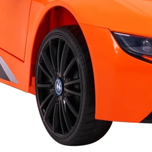 Mașinuță bmw i8, baterie 12v7ah, 2 motoare de 35w, roti eva, scaune din piele Thumbnail 6