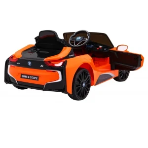 Mașinuță bmw i8, baterie 12v7ah, 2 motoare de 35w, roti eva, scaune din piele Thumbnail 5