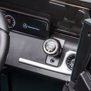 Mașinuță mercedes-benz g 500, baterie 12v7ah, 2 motoare de 35w, roti eva, scaune din piele Thumbnail 10